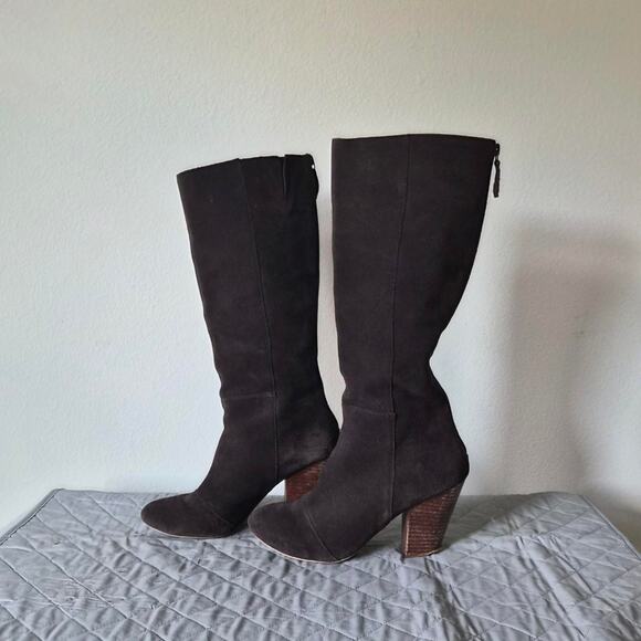 Matisse chocolate brown suede knee - Picture 1 of 7